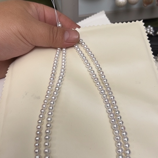 项链未镶嵌淡水珍珠绿*林定制项链马蹄扣