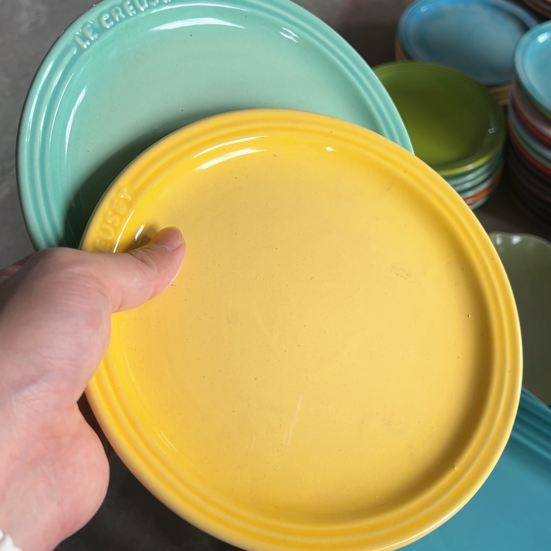 陶瓷 瑕疵 小牛排 黄色 ➕青羽