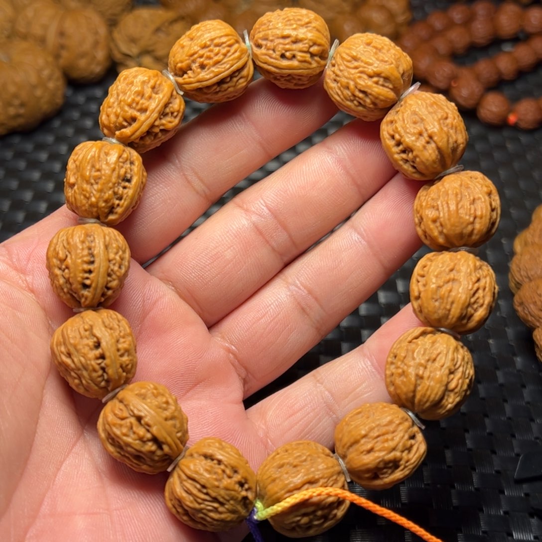 文玩核桃手串蚂蚁纹尺寸19