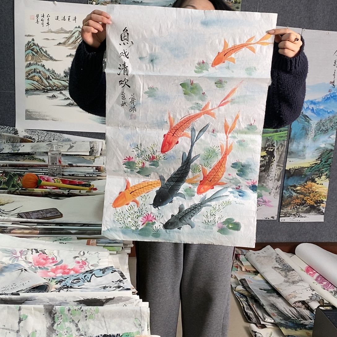 国画手写手绘国画作品41