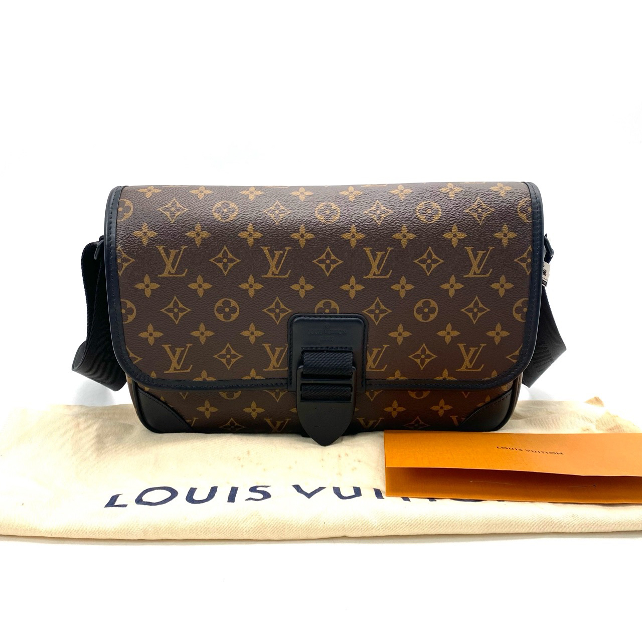99新 LouisVuitton/路易威登 棕老花ARCHY邮差包 尺寸35/24