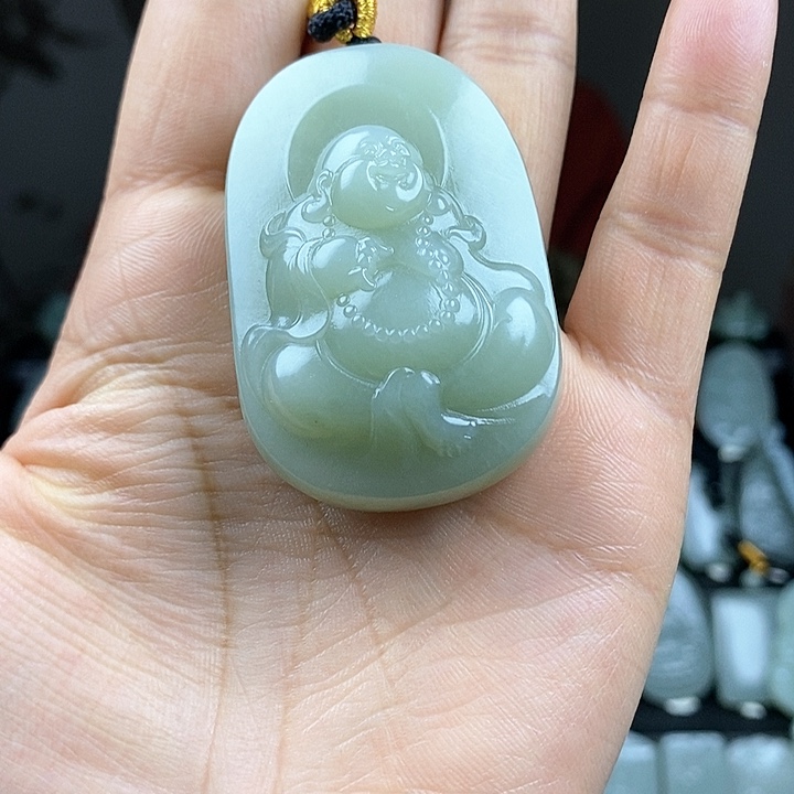 和田玉挂件未镶嵌真****尘