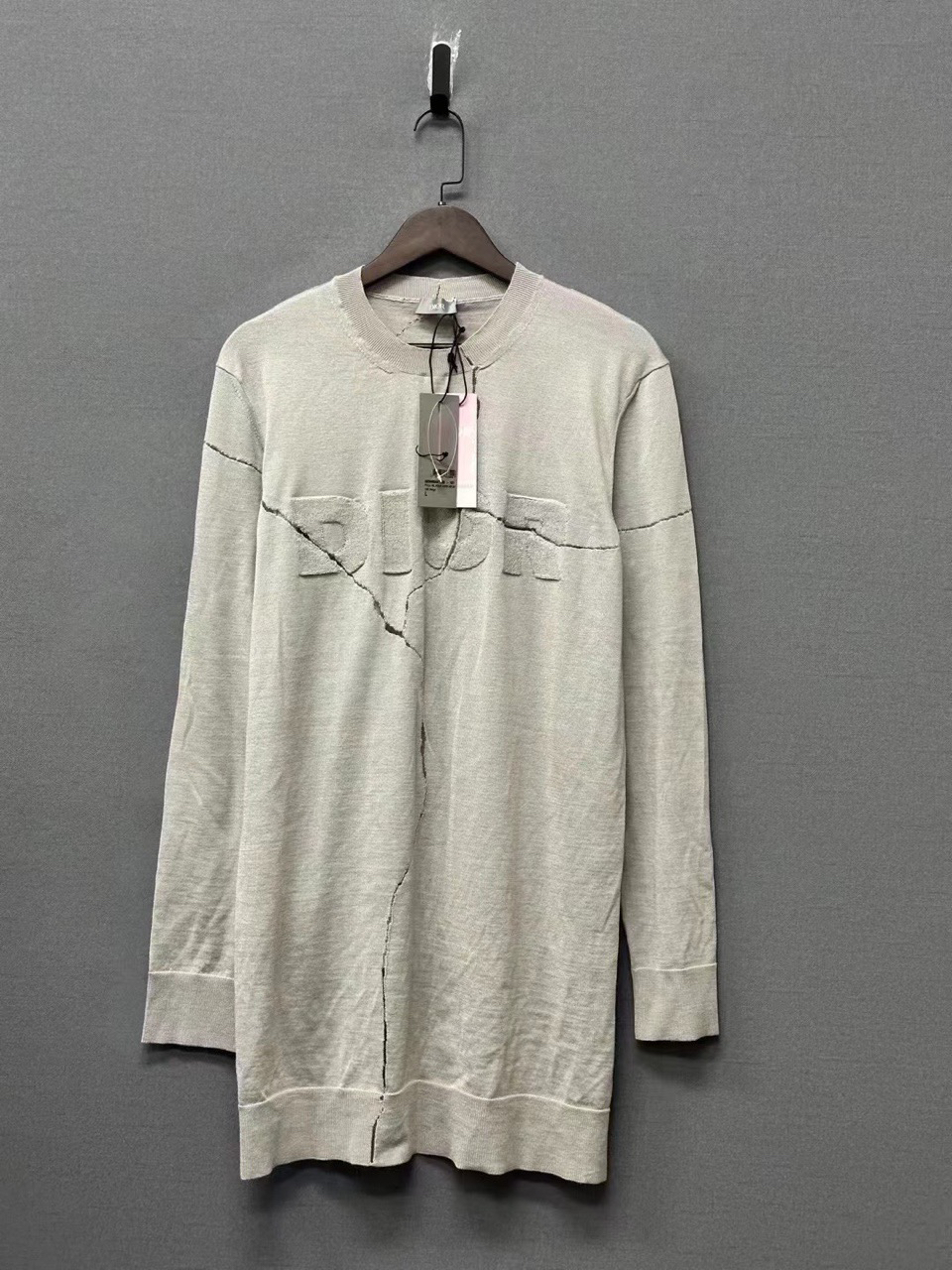 未使用 DIOR/迪奥 新款裂纹针织长袖 /L码/6577608