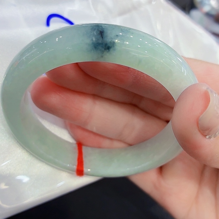 翡翠未镶嵌手镯手镯56.7圈口