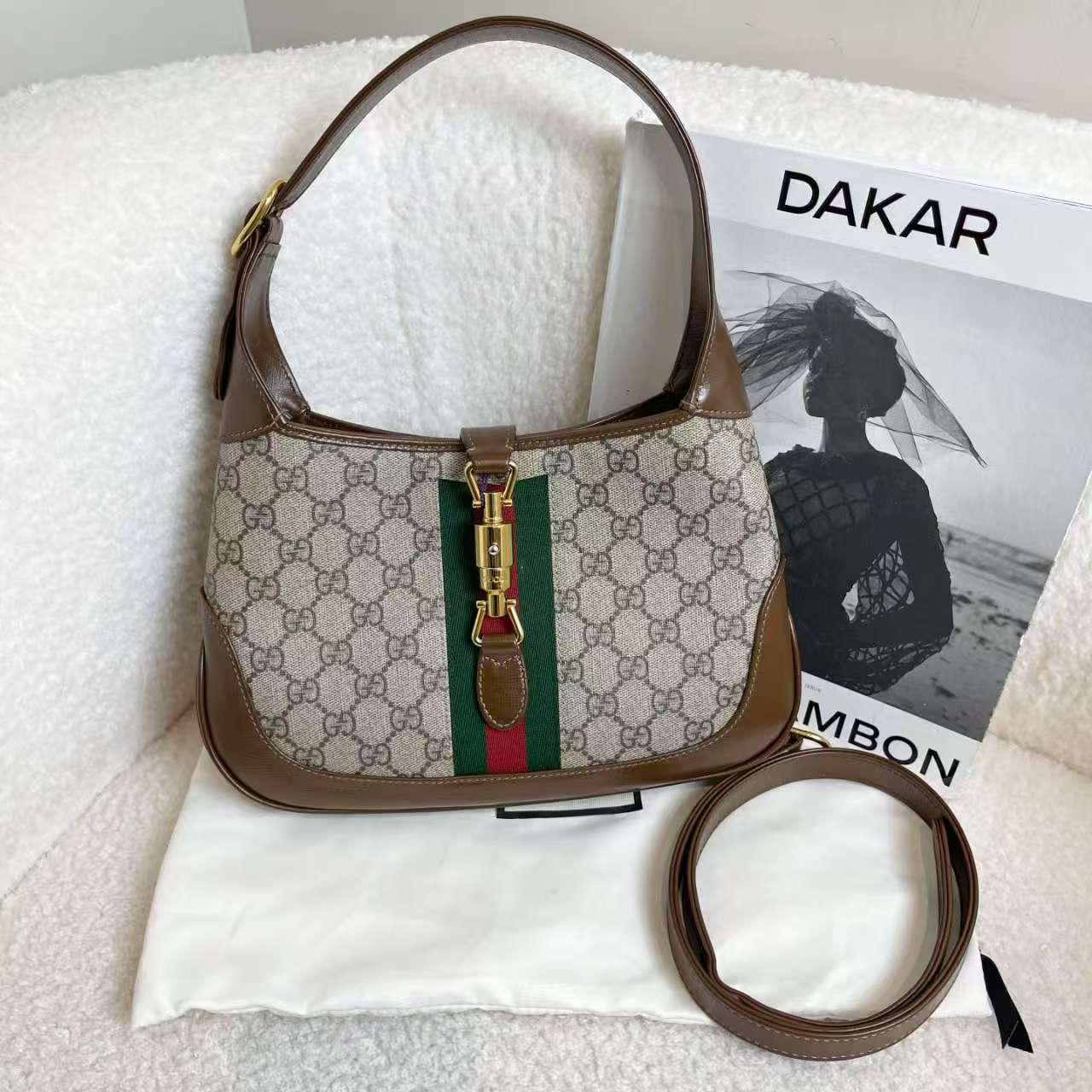 99新 GUCCI/古驰 老花Jackie1961小号/15368112/12期/代卖服务