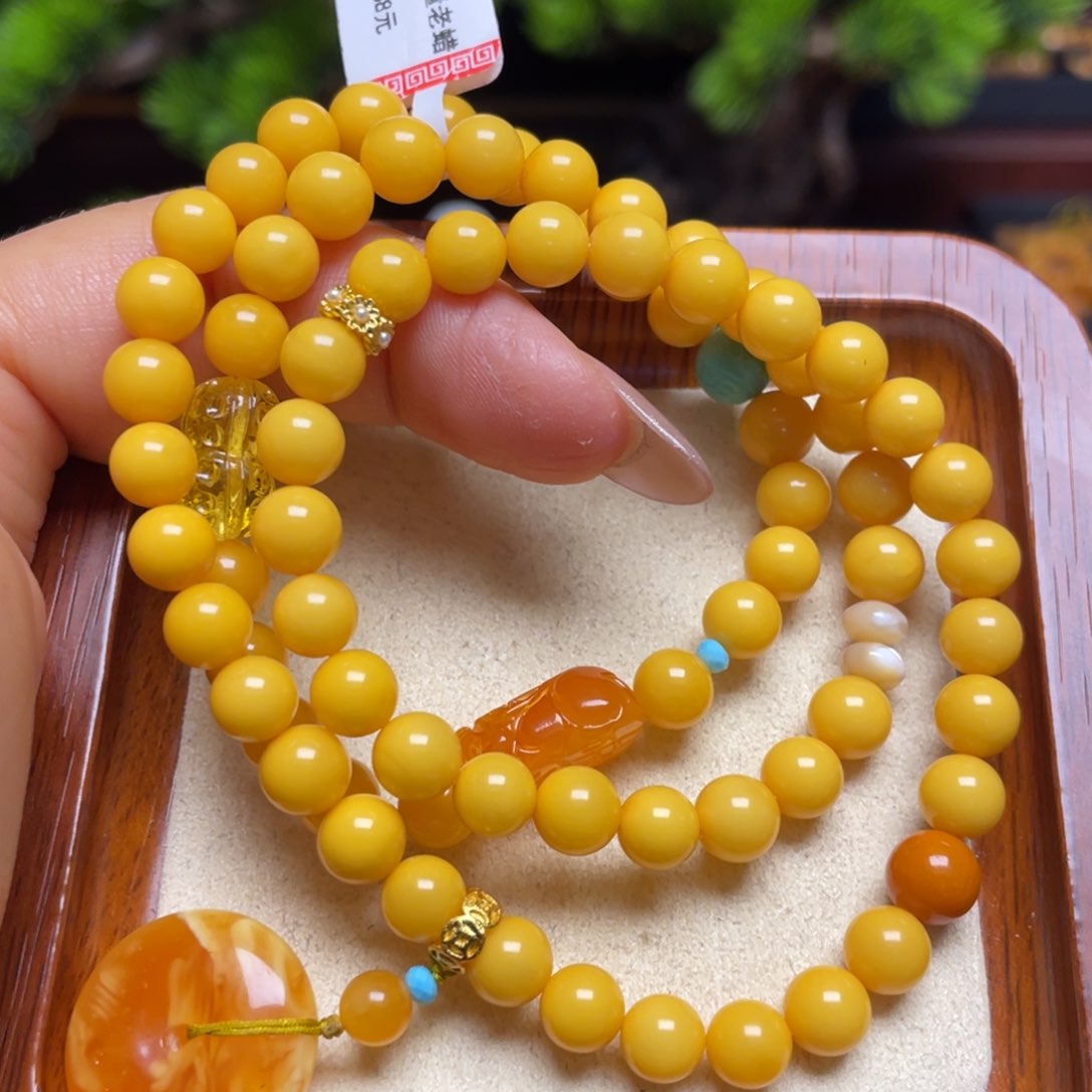 蜜蜡手链未镶嵌手串