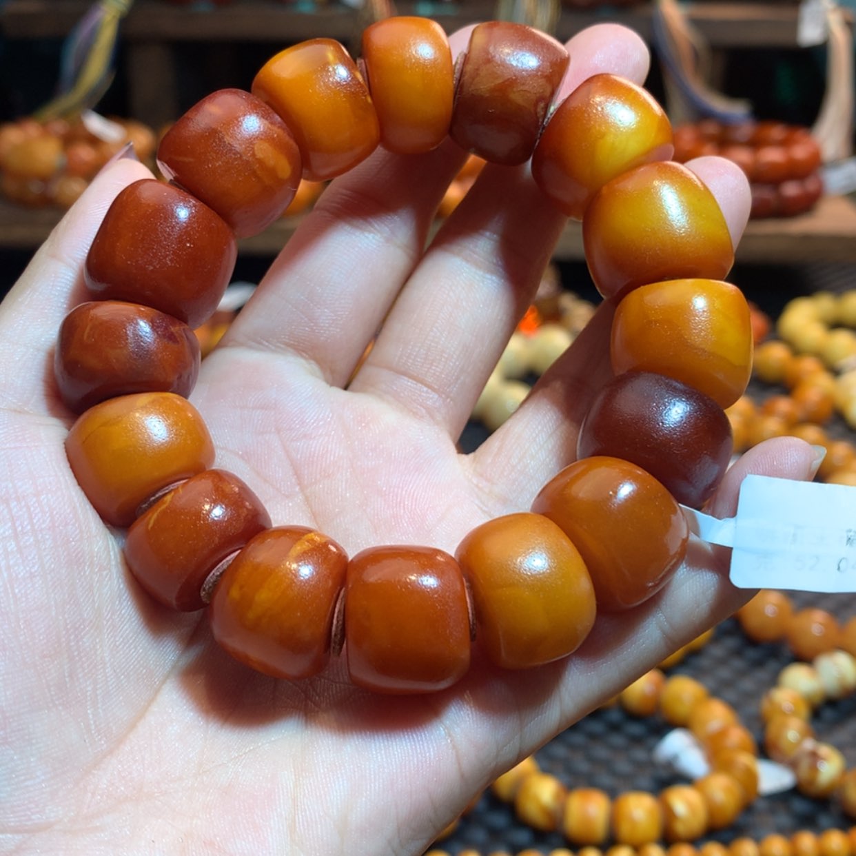 【闪购商品】手链琥珀未镶嵌添*蜜蜡