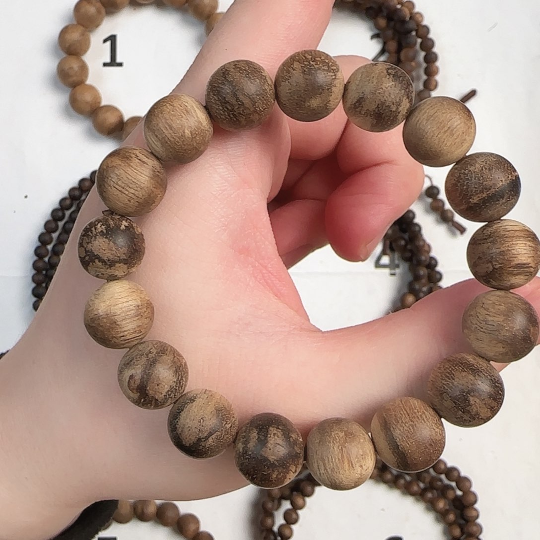 沉香手串1.2老越南土熟沉香手串