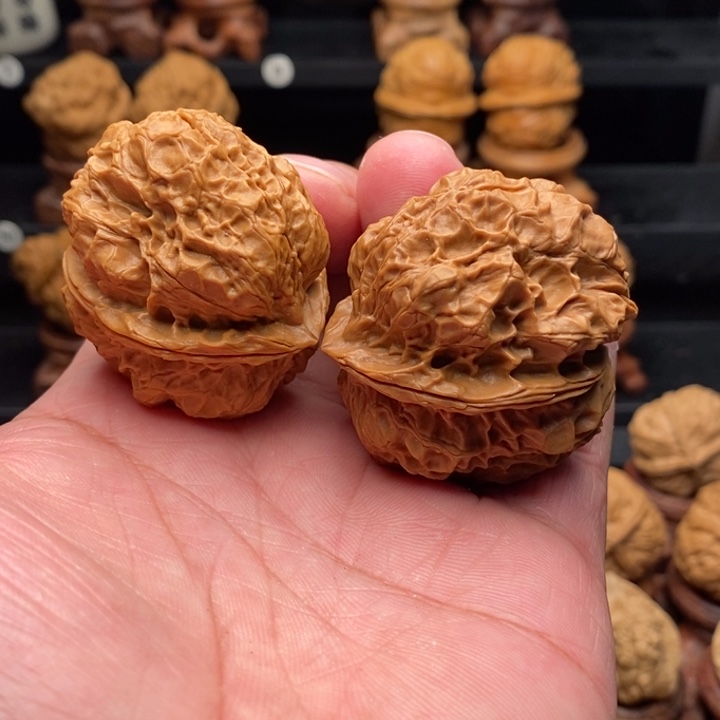 文玩核桃把件7龙甲蟾48尺