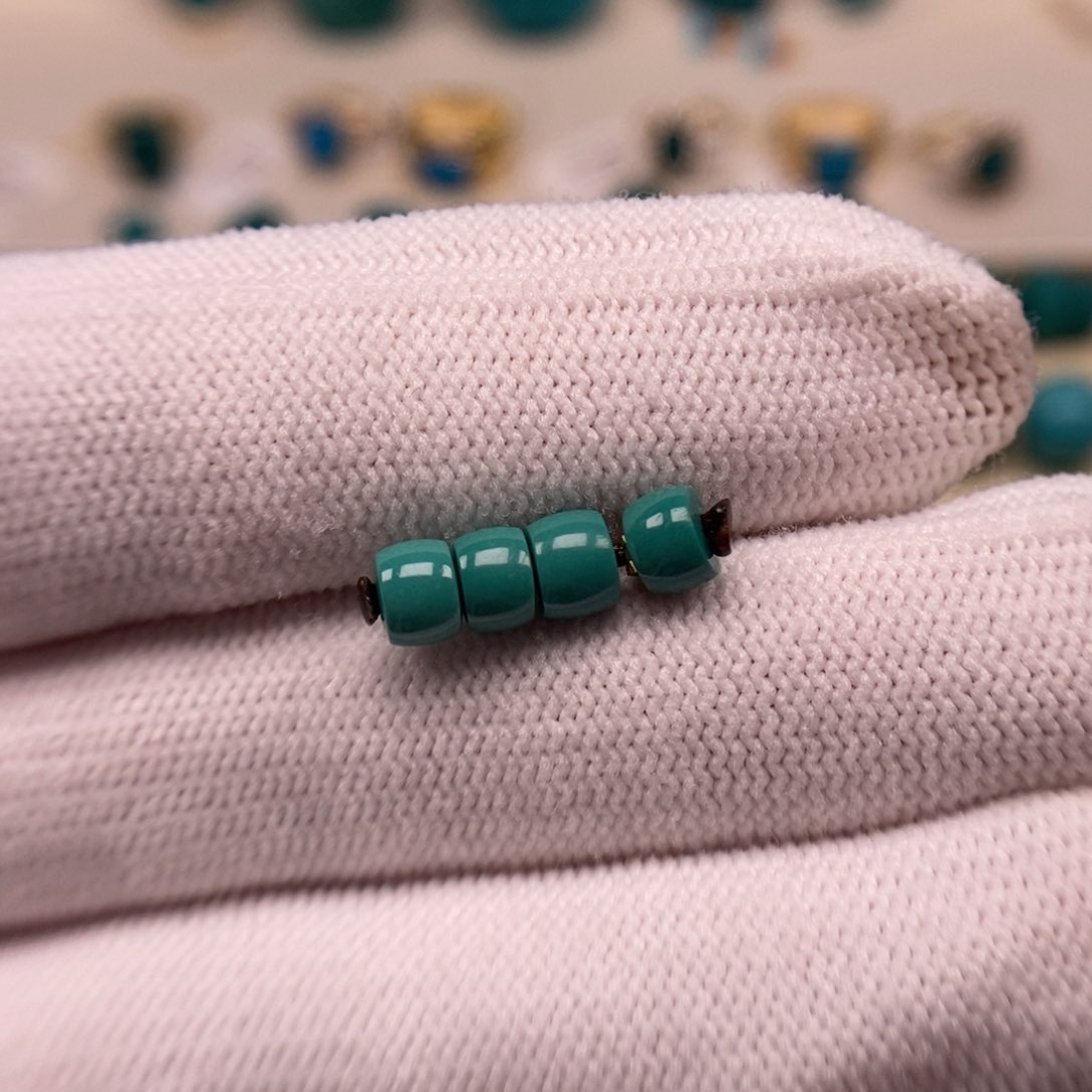 未镶嵌绿松石直切套装5mm福利款AA538