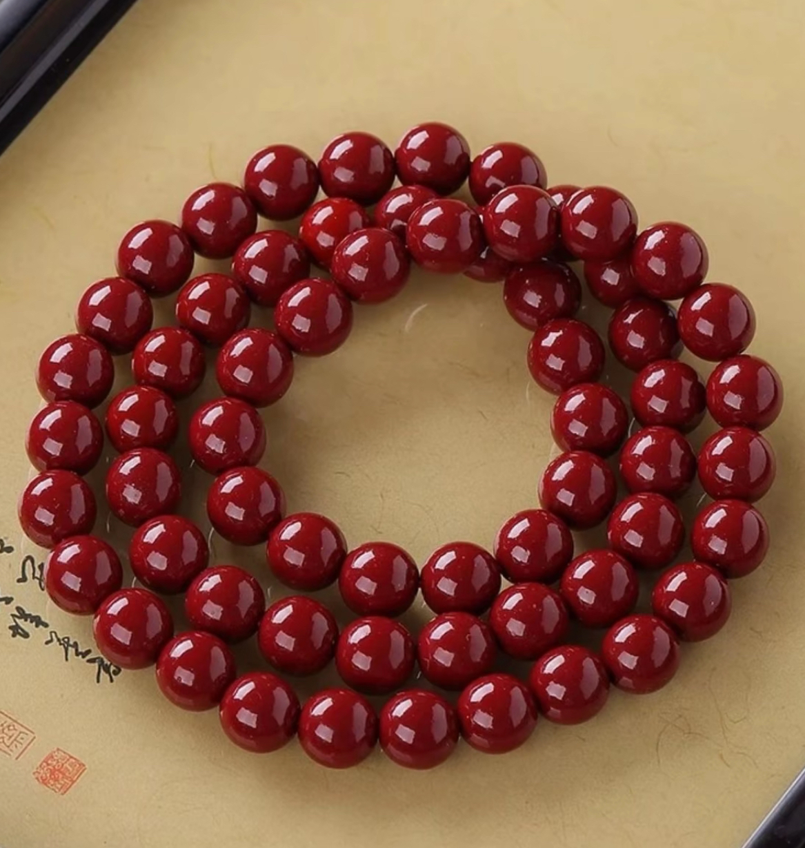 C329红色手串（无礼盒）