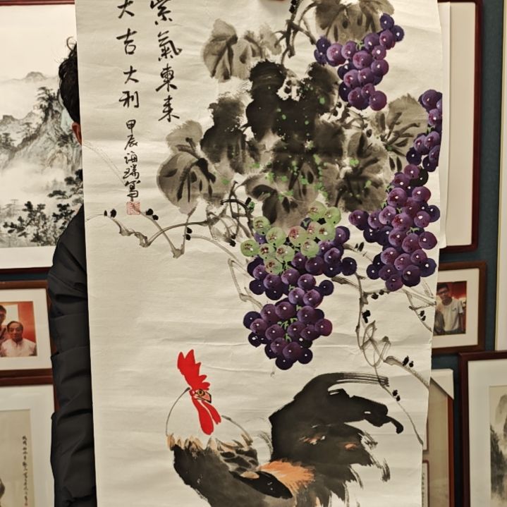 国画贾海瑞老师现场定制