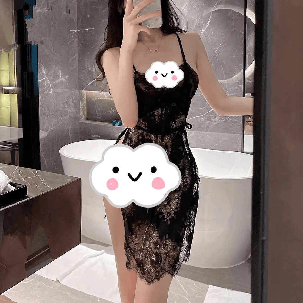 情侣内衣性感露背蕾丝诱惑睡衣纯欲吊带魅力修身睡裙诱惑连体火辣