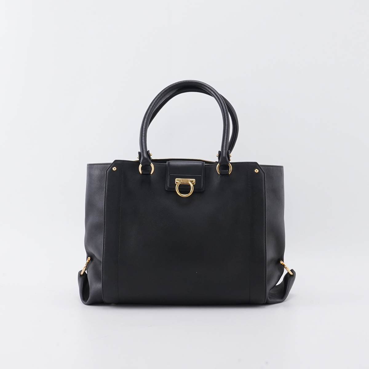 95新 FERRAGAMO/菲拉格慕 帆布 手提斜挎包【静文】BGG101010011