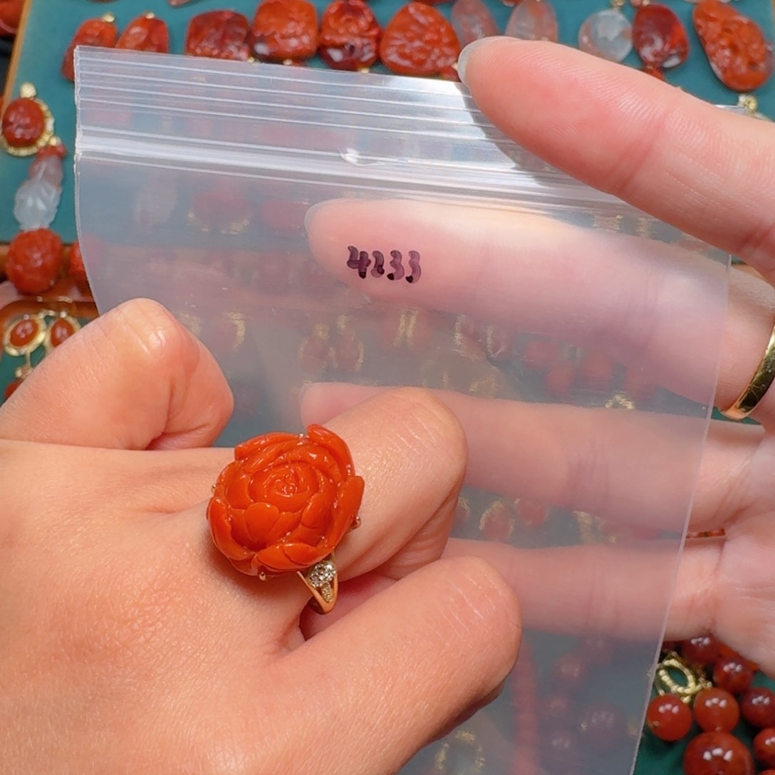 南红玛瑙南红银S925镶嵌