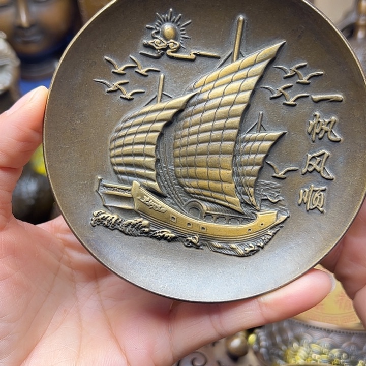 铜器摆件老王直播间