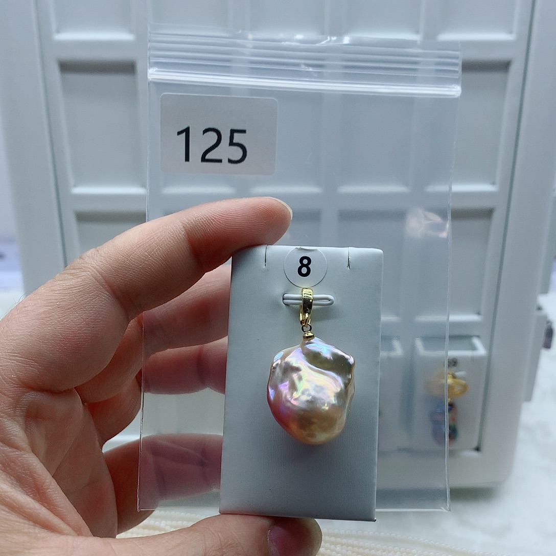 淡水珍珠合金吊坠(不含链)