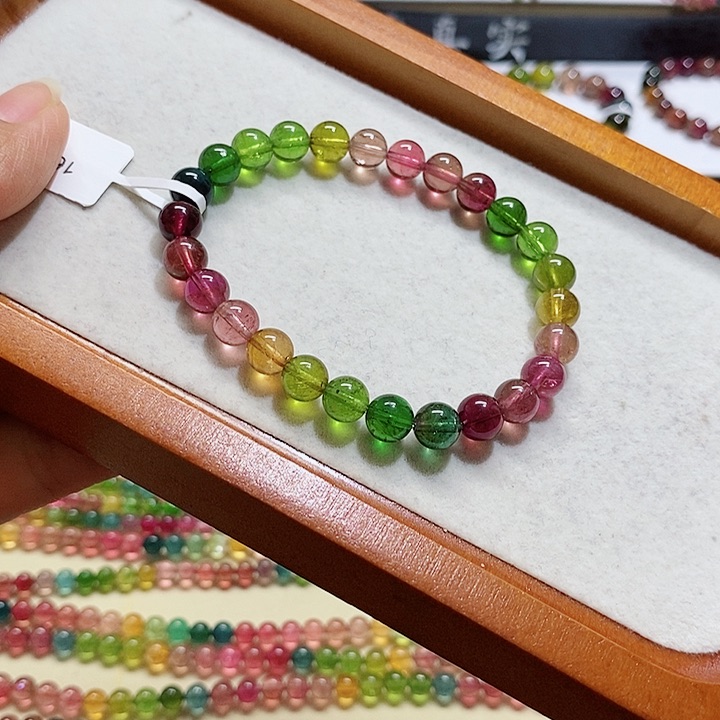 碧玺手链未镶嵌碧玺手链7.3毫米