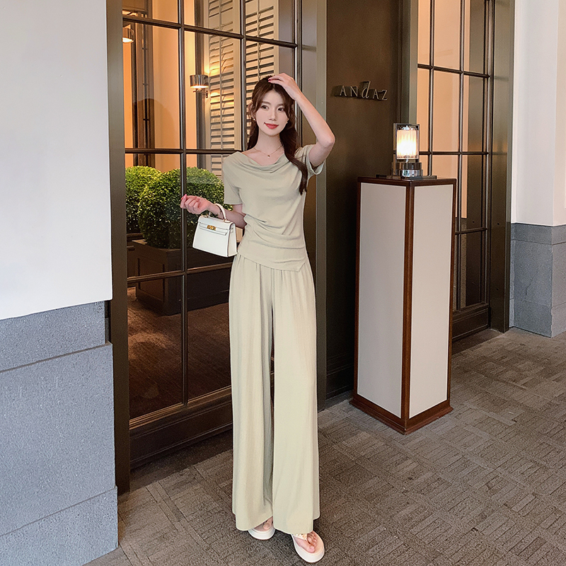 [49号 直播福利] 8/25-30周六  休闲女夏运动T恤阔腿裤