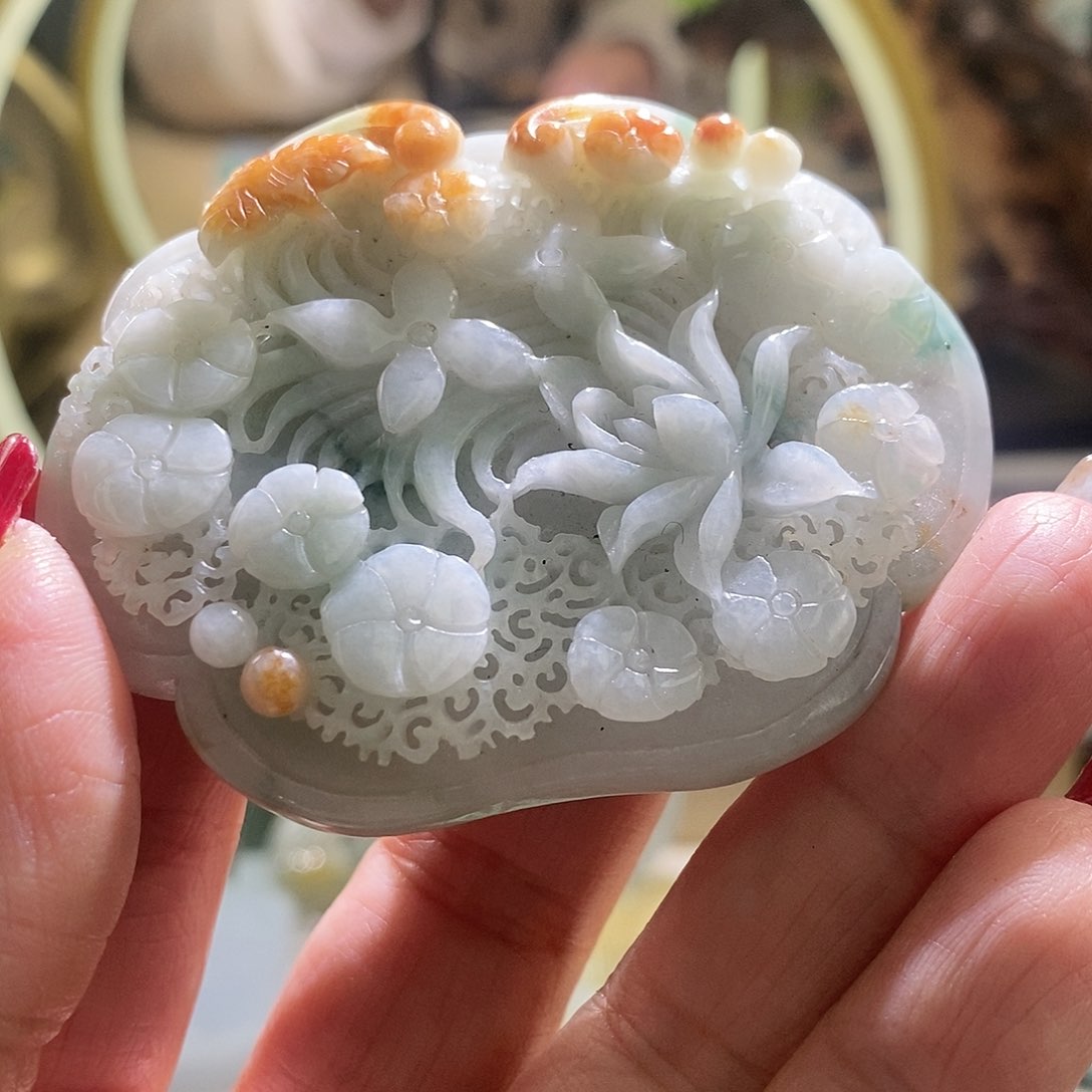 【闪购商品】翡翠颈饰未镶嵌喜上眉梢