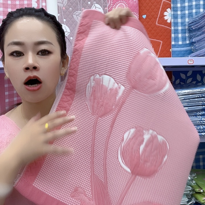 棉粉色郁金香纯棉