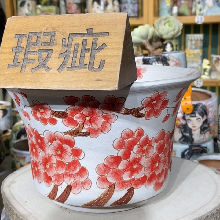 红陶景德镇艺术手绘作品