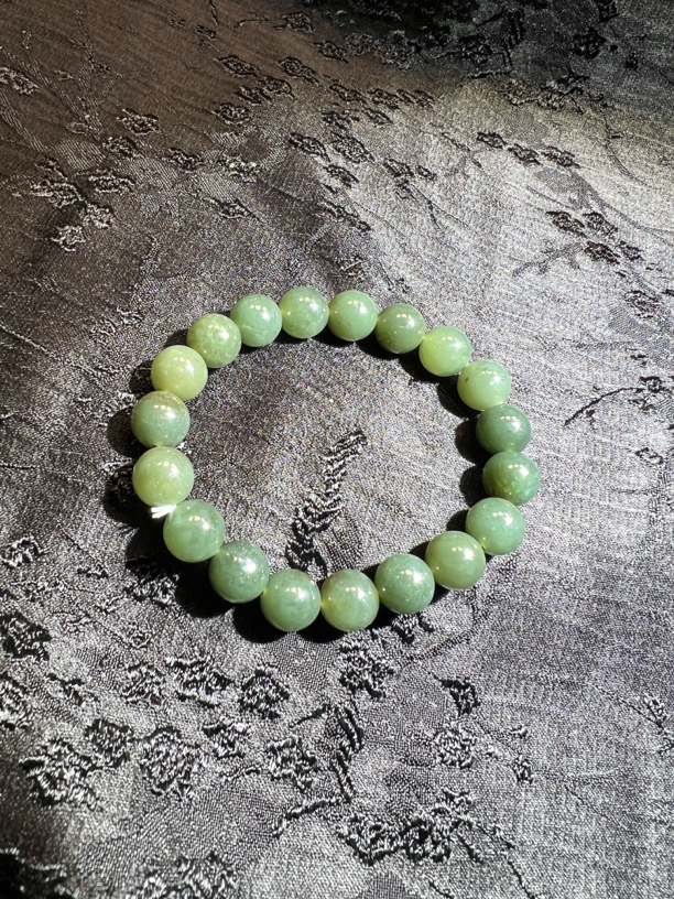 和田玉且末蓝手链小瑕疵