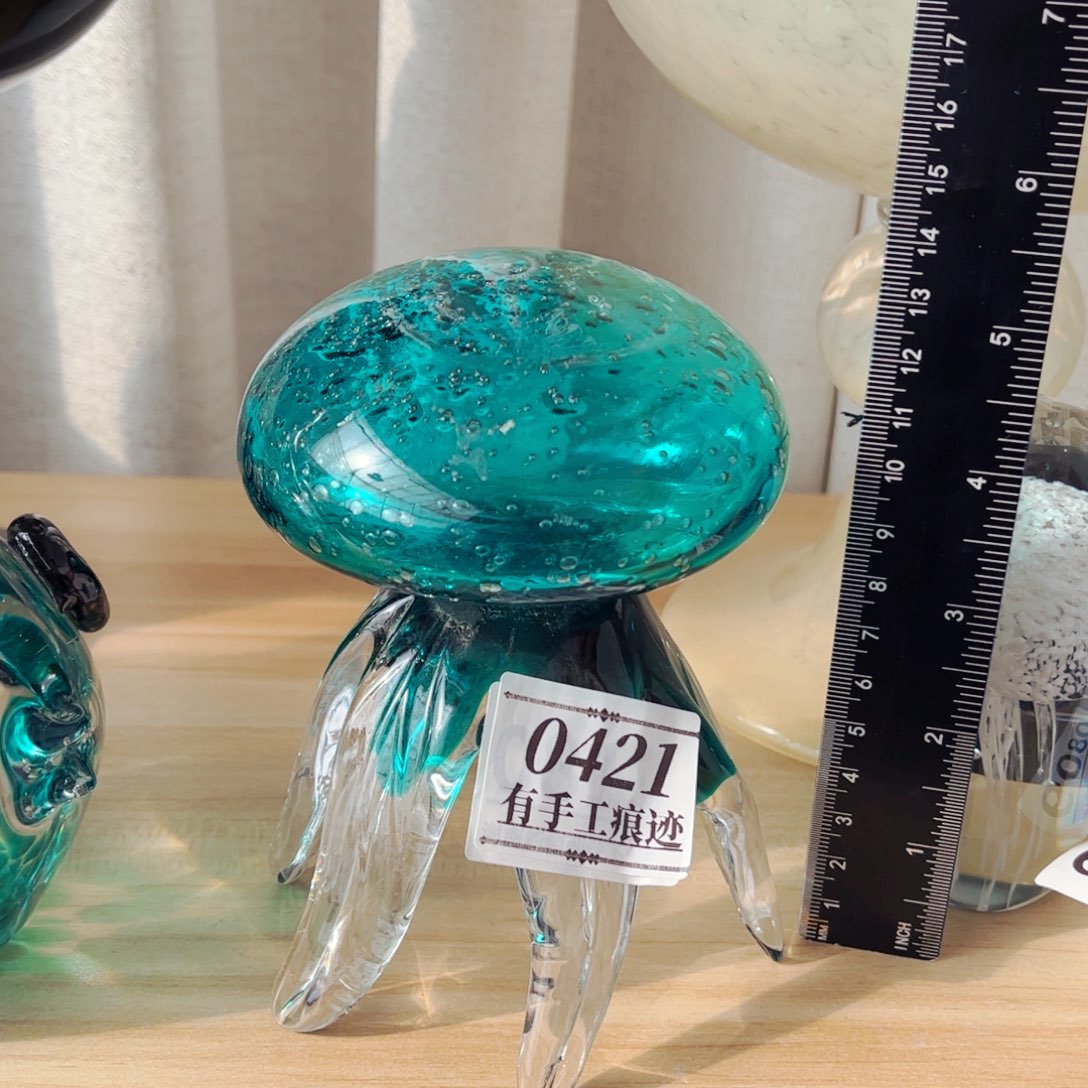 琉璃花瓶摆件0421有手工痕迹