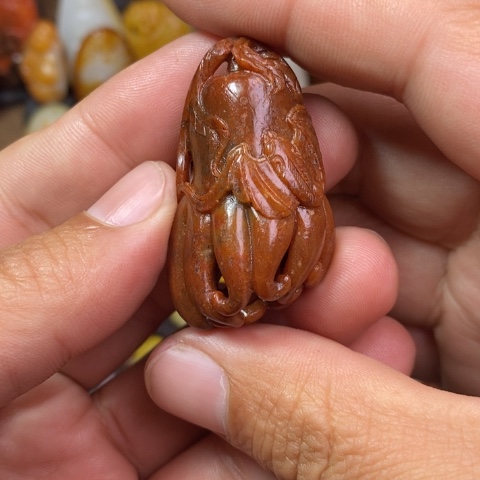 和田玉颈饰未镶嵌春**语
