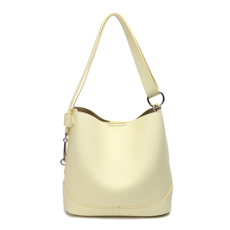 【佐伊甄选】SKL-7570-柠檬黄轻奢女士时尚百搭小众真皮单肩挎包