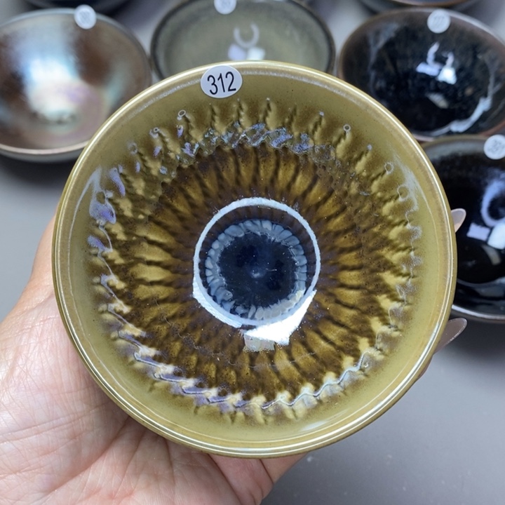 茶盏建窑建盏柴烧主人杯