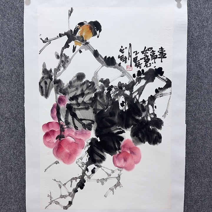 国画靳老师手绘作品