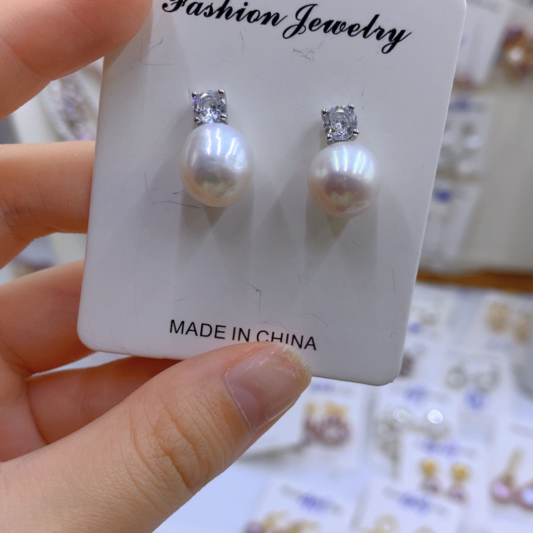 淡水珍珠颈饰银S925镶嵌