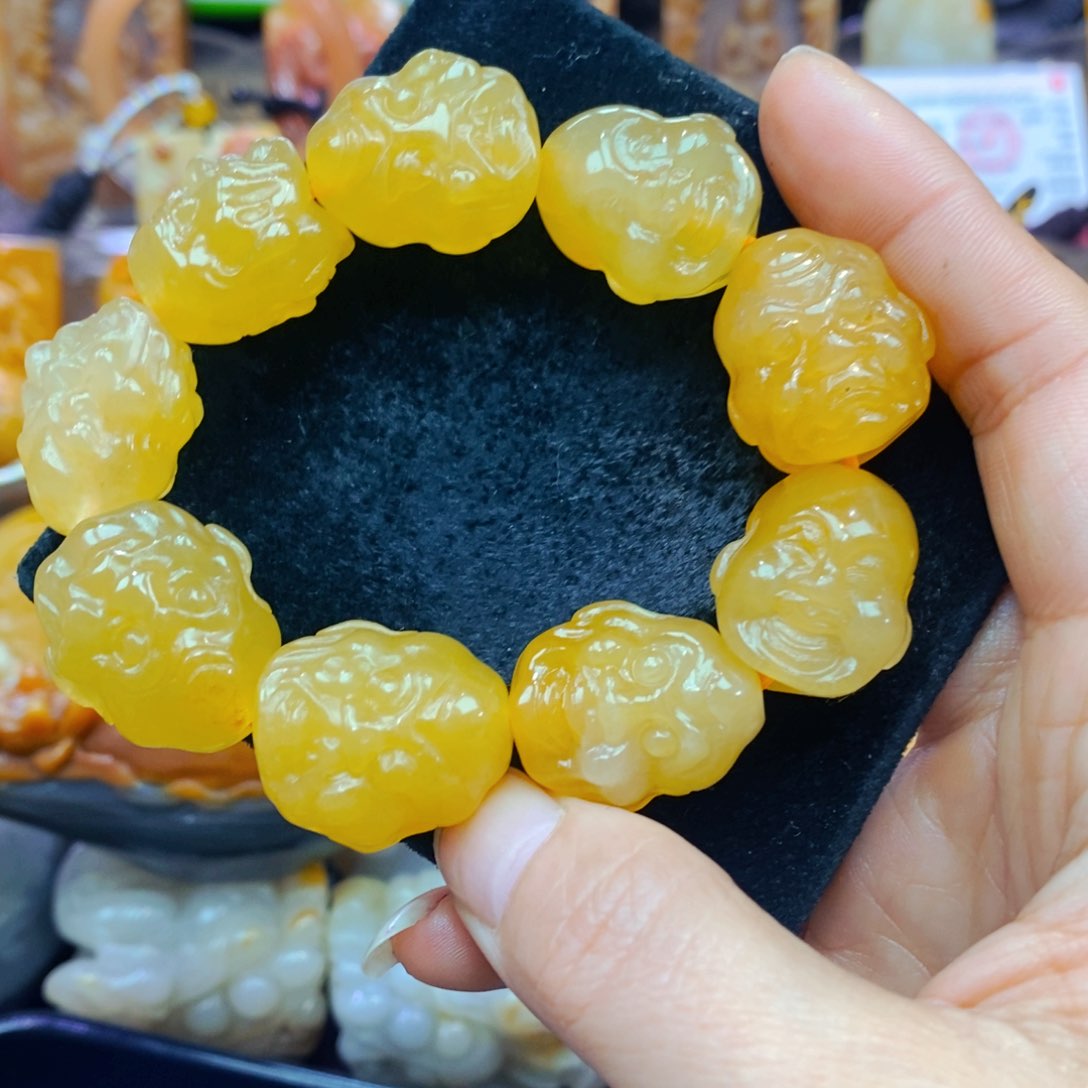 未镶嵌石英质玉（黄龙玉）吊坠(不含链)