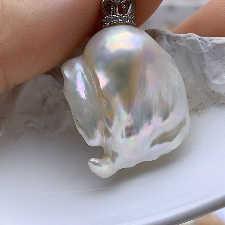 淡水珍珠未镶嵌吊坠(不含链)