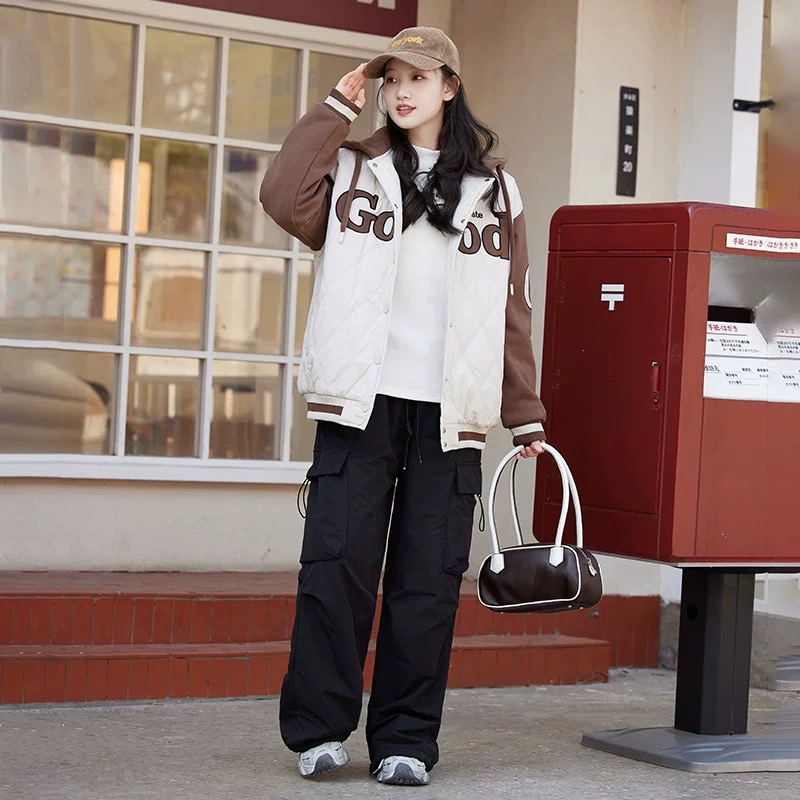 N6110儿童秋冬季休闲时尚潮款GOOD连帽加厚外套23967