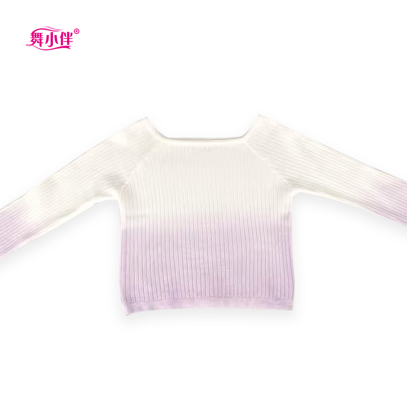 舞小伴舞蹈毛衣女一字领渐变外搭芭蕾舞蹈披肩秋冬季长袖披肩练功