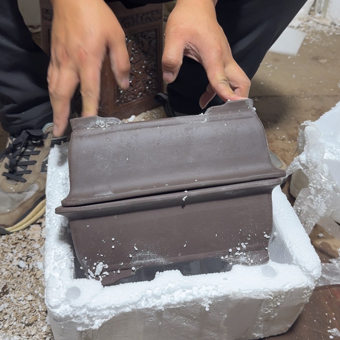 紫砂花盆瑕疵是我