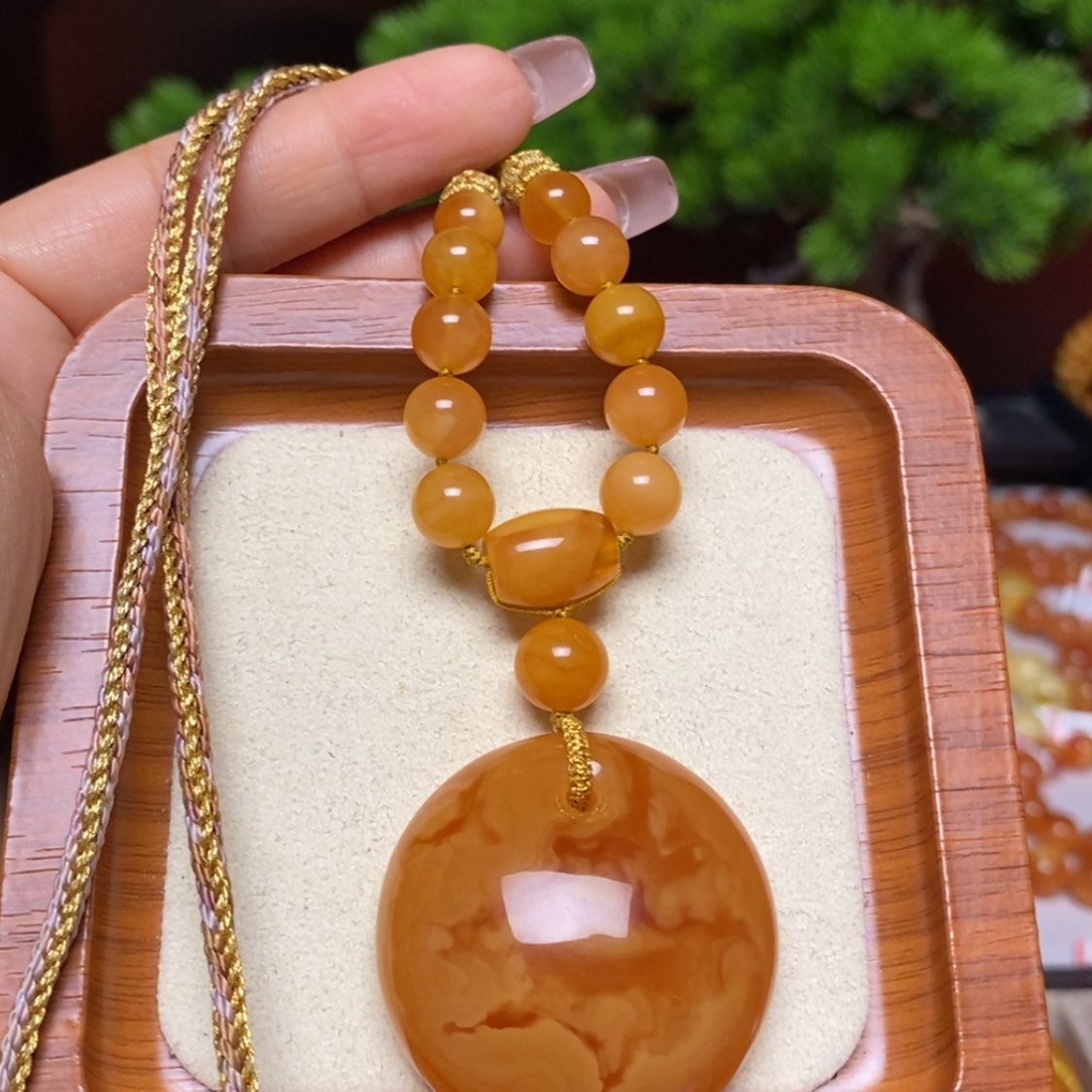 【闪购商品】蜜蜡颈饰未镶嵌项链