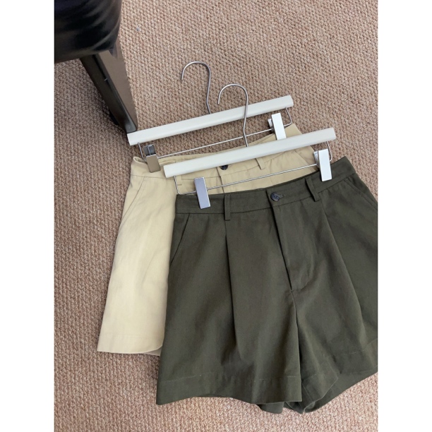 JOJO 休闲纯色工装短裤女新款秋季外穿阔腿高腰显腿长裤子