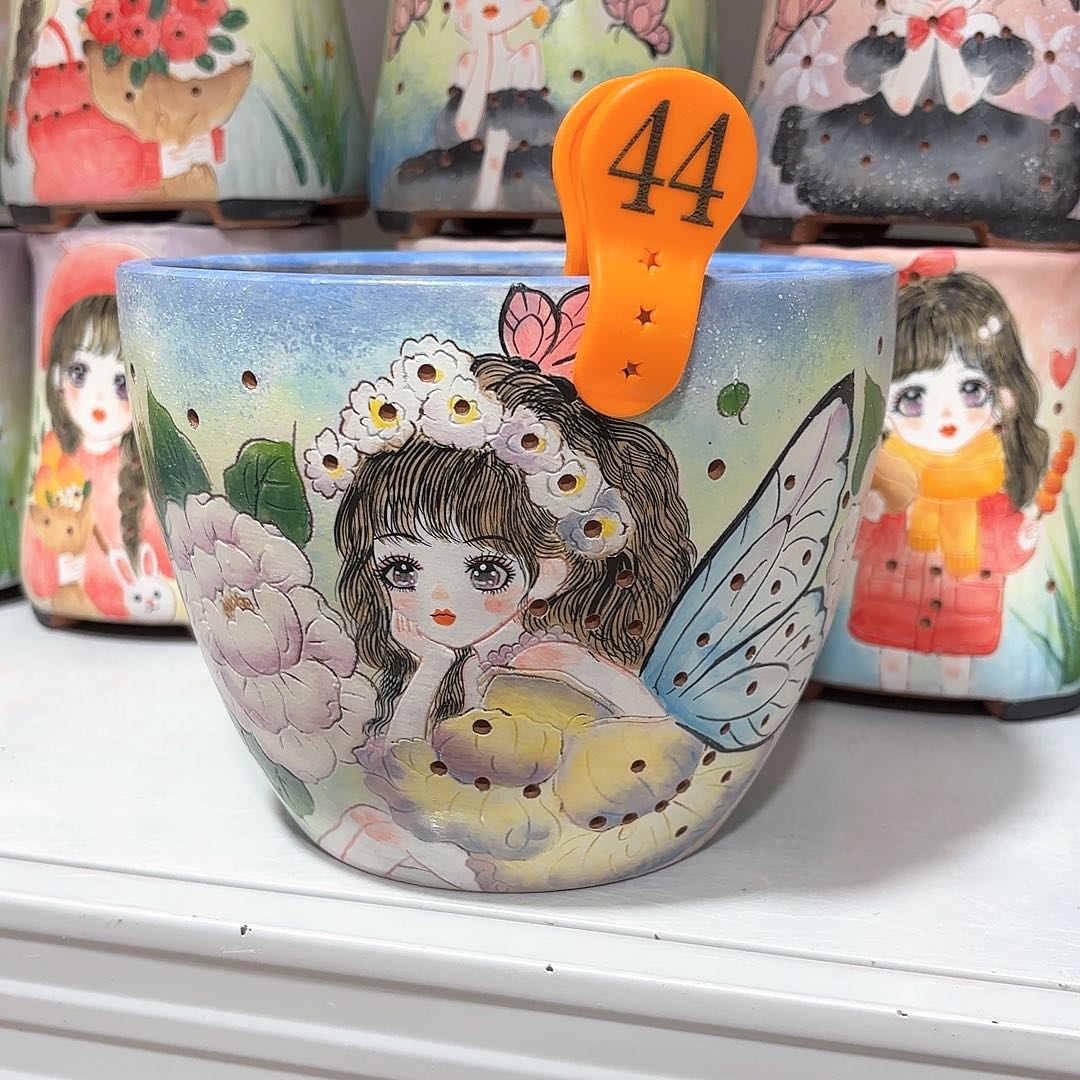 紫砂花盆橘****3手工花盆默认微瑕