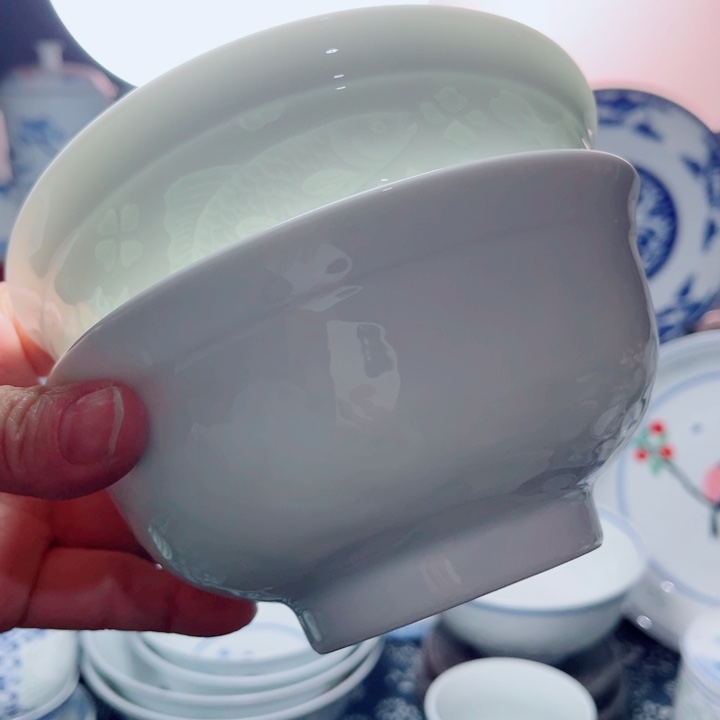 5.5寸饭碗祥云2个。 鱼藻纹2个凌****o