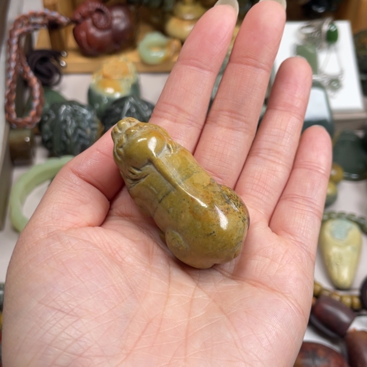 【闪购商品】岫岩河磨玉（透闪石质玉）挂件未镶嵌