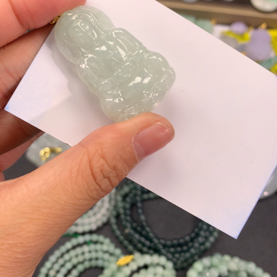 翡翠未镶嵌颈饰纯天然a货翡翠