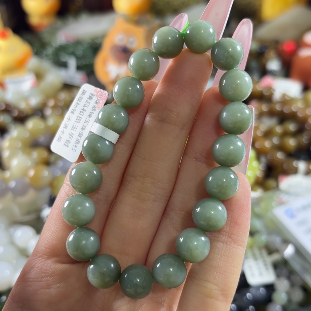 和田玉未镶嵌手链166