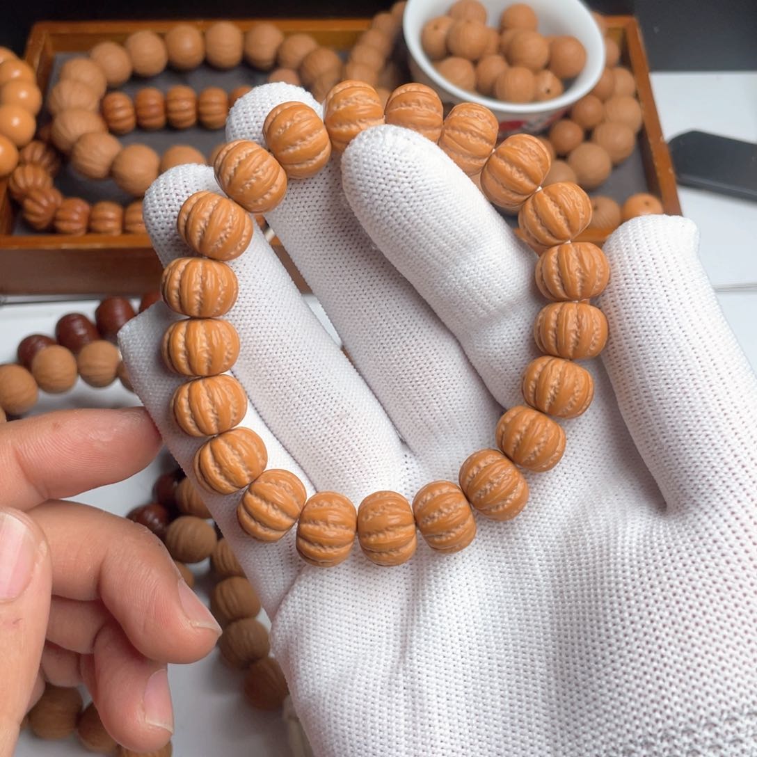 猴头核桃手串猴头雕刻京八楞