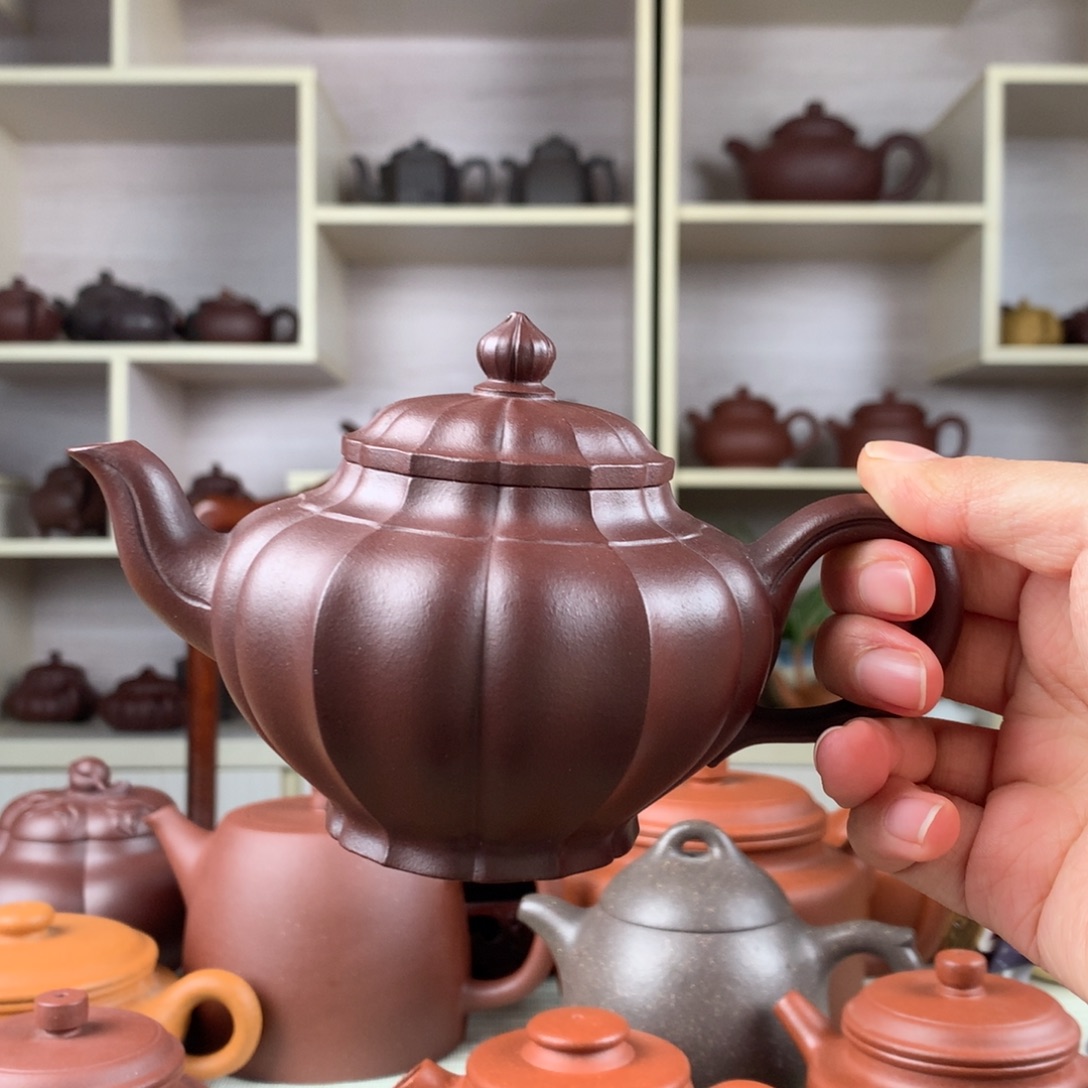 山***蛋紫砂茶壶紫砂壶半手工