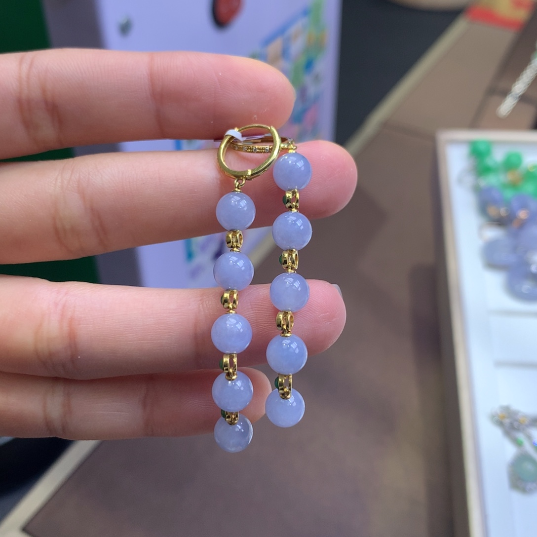 翡翠18K金镶嵌颈饰翡翠