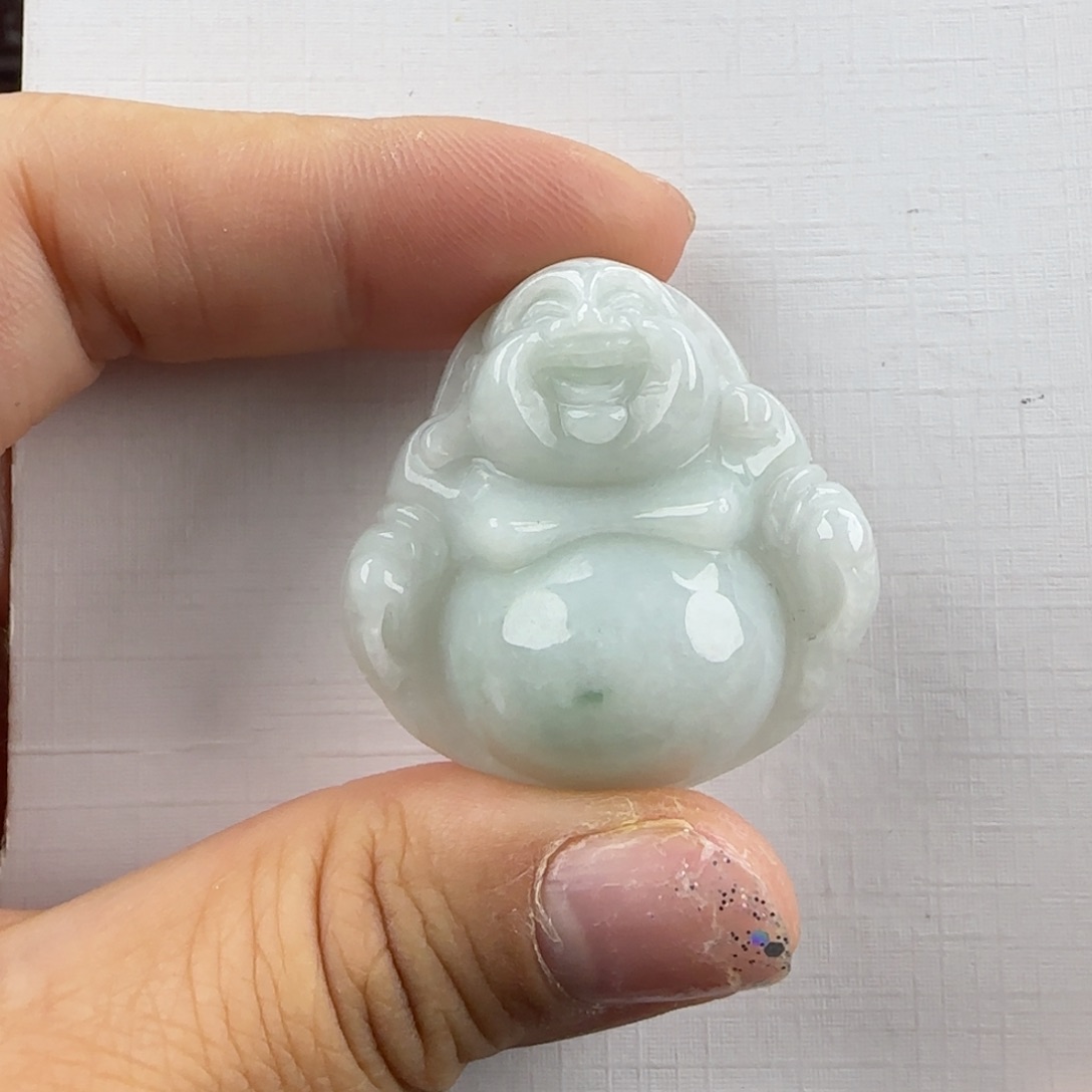 翡翠未镶嵌颈饰佛公35尺寸