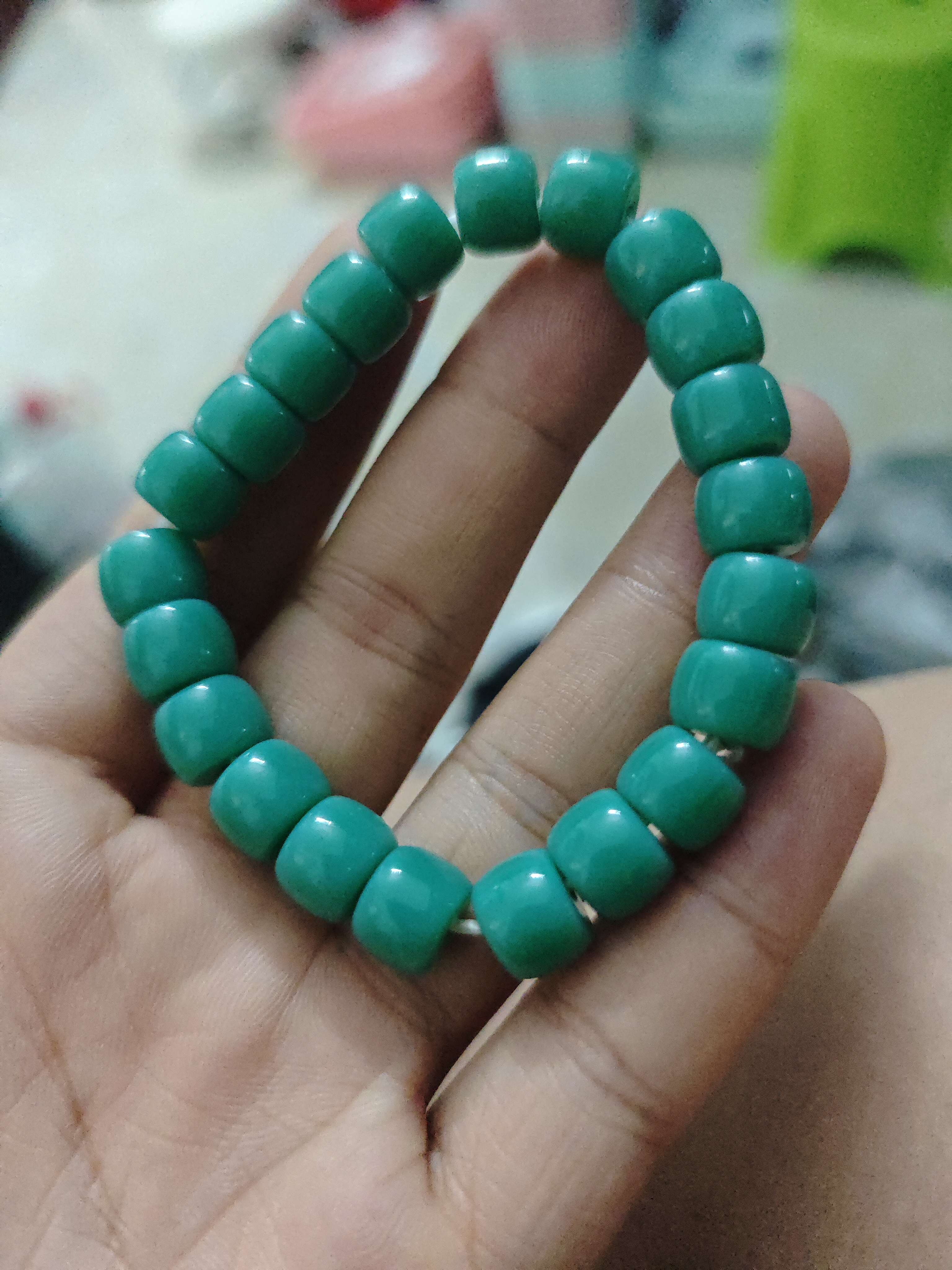 A25玉化直切手串